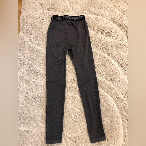 Adidas techfit gray leggings size medium - Picture 2 of 7